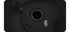 close up of 3.5mm input on cinema camera 6k