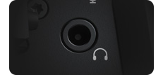 close up of 3.5mm output on cinema camera 6k