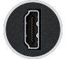 HDMI port close up image