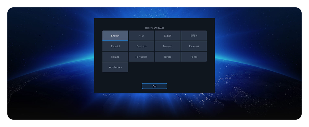 blackmagic pyxis 12k languages