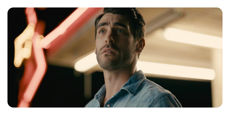 example image of a man at night taken with the blackmagic pyxis 12k