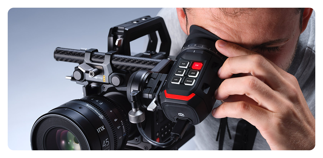 blackmagic ursa cine vf connected to the blackmagic pyxis 12k