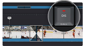 DaVinci Resolve Replay Editor Transitions keys with video timeline in background