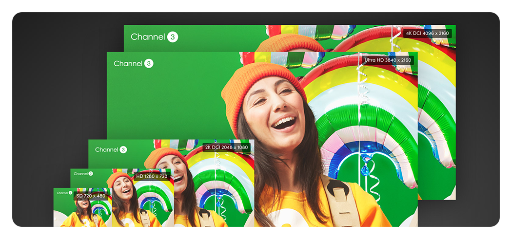 examples of blackmagic smartview 4k standards