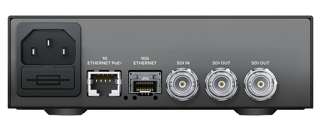 rear view of the blackmagic converter