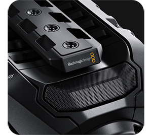 blackmagic ursa broadcast g2 on board microphone