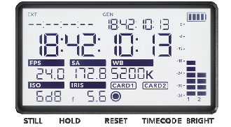 the blackmagic ursa broadcast g2 lcd status display