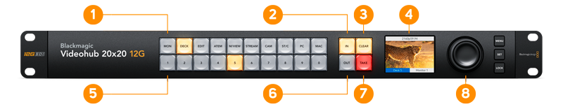 Blackmagic Videohub 10x10 12G Video Router