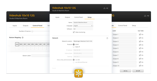 Blackmagic Videohub 10x10 12G Video Router