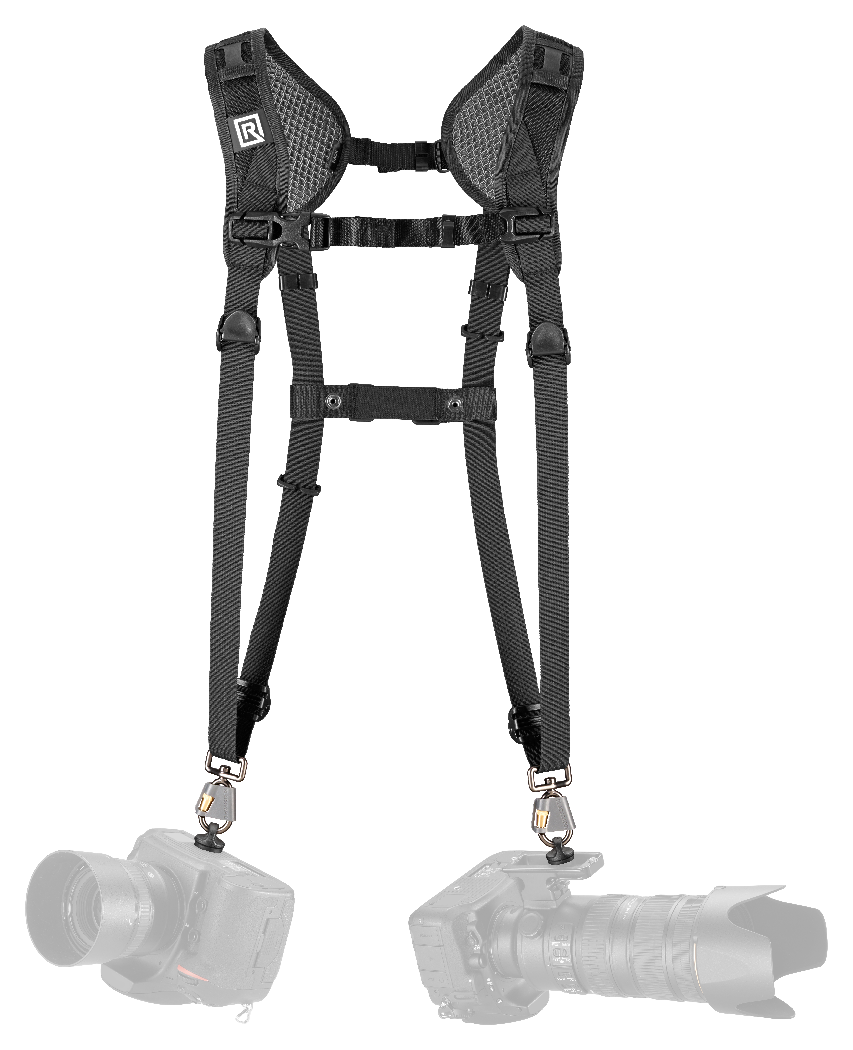 BlackRapid Double Breathe Slim camera Harness Black