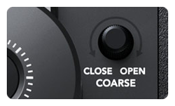 Blackmagic camera controller coarse controls