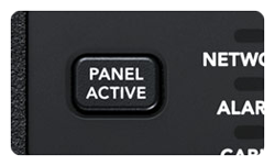 blackmagic camera controller panel active button