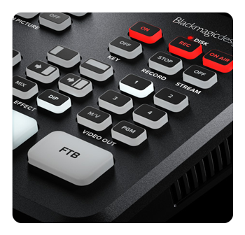 close up of the blackmagic atem