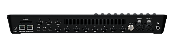 rear view of the blackmagic atem mini extreme iso g2