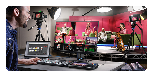 Blackmagic hyperdeck shuttle 4k pro in use in a film/tv studio