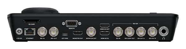 rear view of the Blackmagic hyperdeck shuttle 4k pro