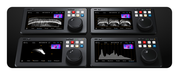 4 Blackmagic hyperdeck shuttle 4k pros showing waveform monitoring