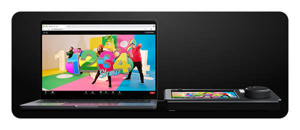 Blackmagic hyperdeck shuttle 4k pro connected to a laptop