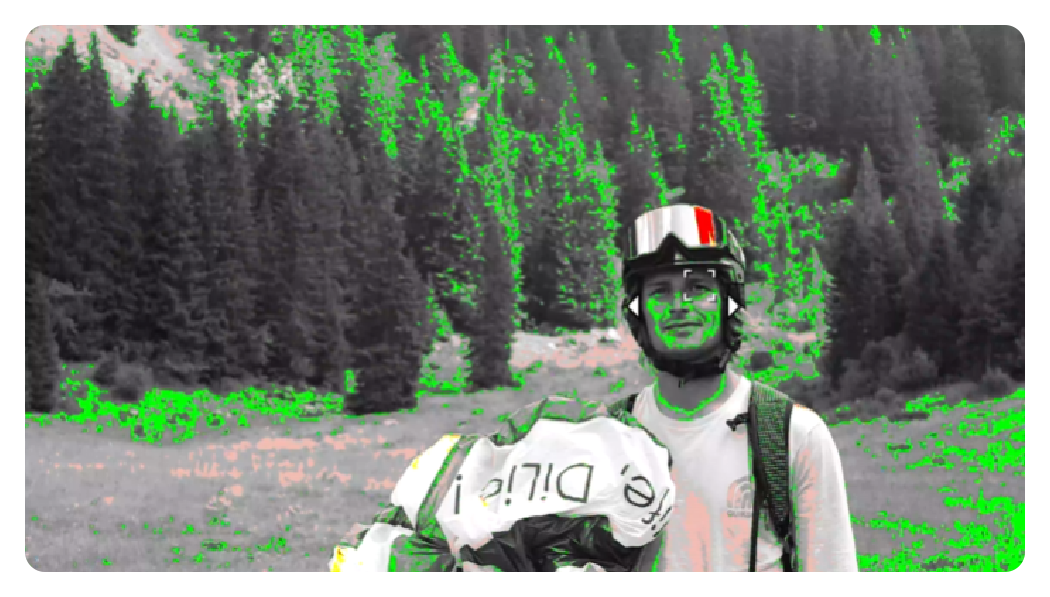 false colour example on the canon r6 mark ii