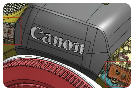 illustration of the canon logo