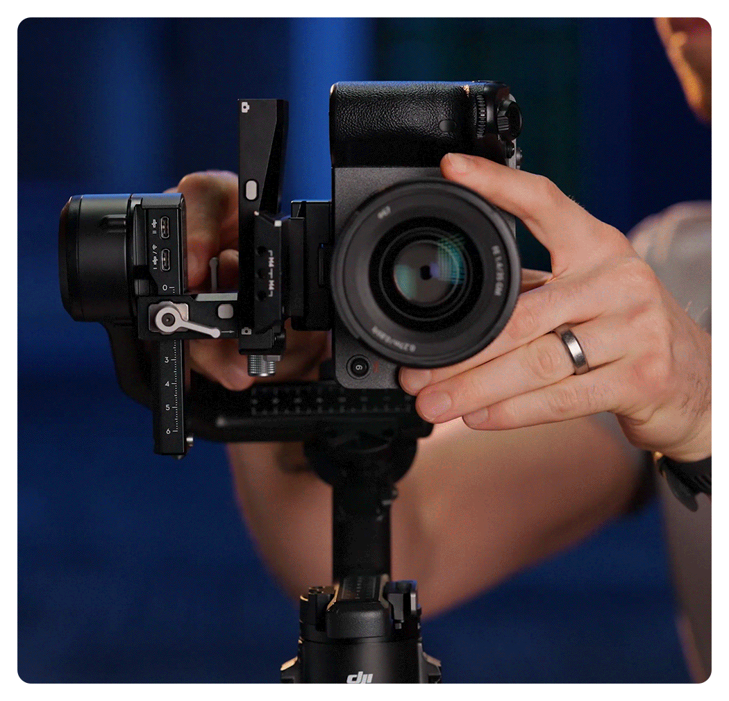 dji rs 4 being used to filam an american footballer