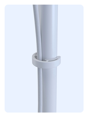close up of the cable management on the Stand for Key Light Neo
