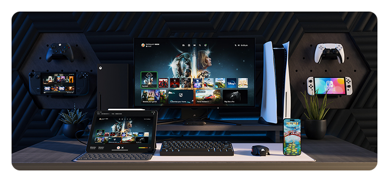 Elgato 4K X streaming desktop setup