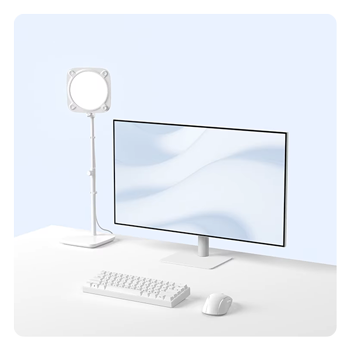 Stand for Key Light Neo in use above a pc