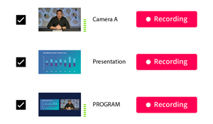 multiple video recordings within Epiphan Edge
