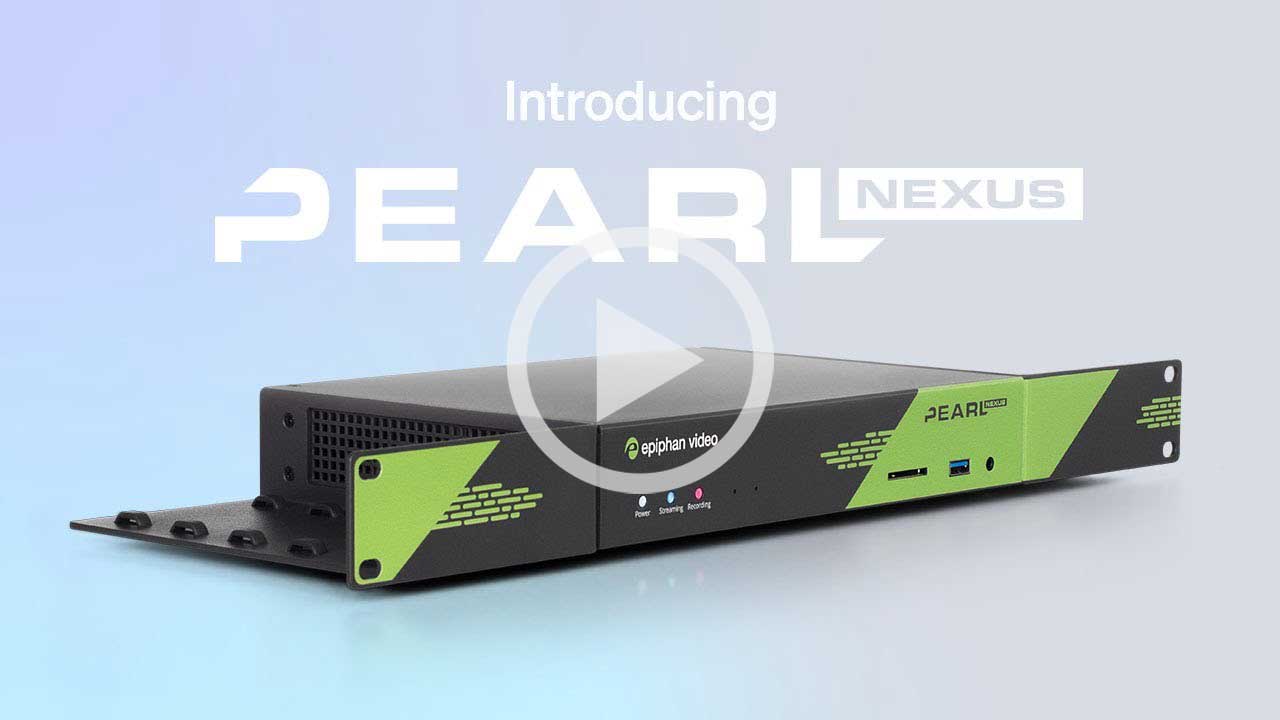 Youtube video thumbnail for Epiphan Introducing Pearl Nexus video