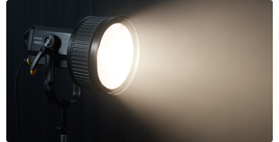 Godox KNOWLED M600Bi LED light with fresnel bowens mount attachment