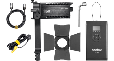 Whats included with Godox S60 LED Light