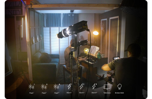 image of godox S60 being used t light a video scene of man playing piano