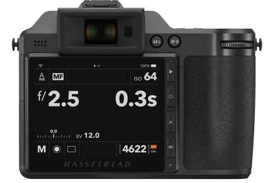 Rear View of Hasselblad X2D 100C Medium Format Camera