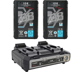 IDX DUO-C98P + VL-2000S Charger Bundle
