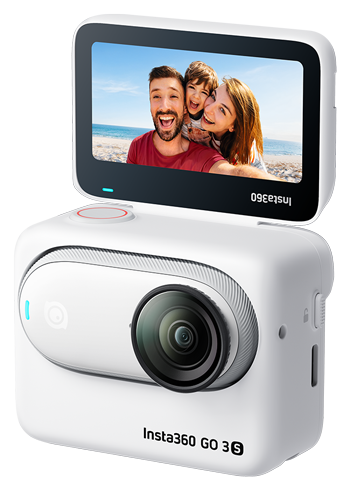 Insta360 Go 3S with screen flipped