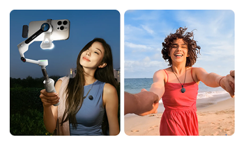 2 people using the Insta360 Mic Air