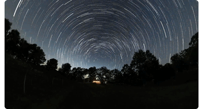 animated gif of insta360 starlapse footage