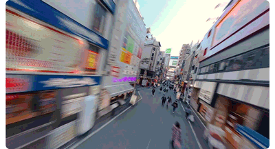 animated gif of insta360 timeshift footage