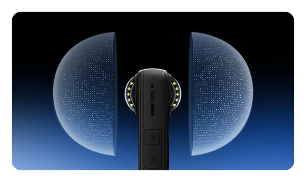 diagram showing how the Insta360 X5 Premium Lens Guards attach