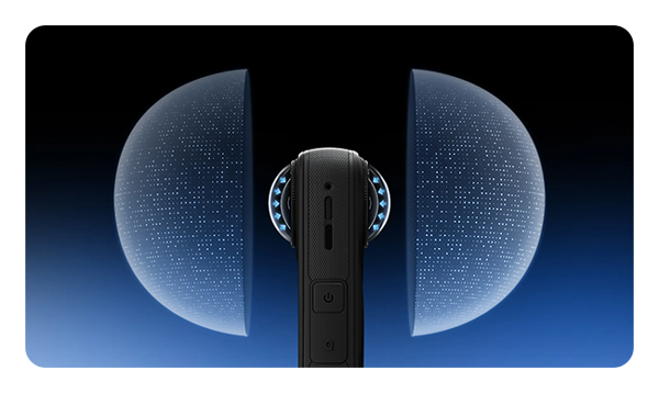 diagram showing how the Insta360 X5 lens guard works