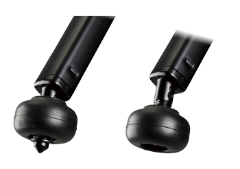 650EX tripod feet with and without metal spikes