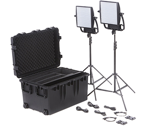 Litepanels Astra 6X Bi-Colour LED Panel Traveler Duo V-Mount Kit