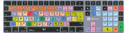Logickeyboard Titan Wireless Apple Logic Pro X Classic Keyboard for Mac