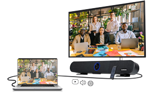 Lumens MS-10 4K Video Conferencing Camera Soundbar