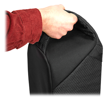 someone carrying the Manfrotto Pro Light Tripod Bag 69