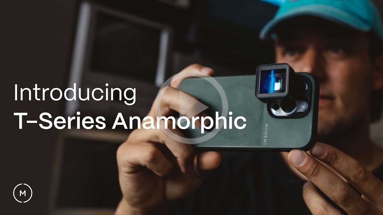 video thumbnail showing the mobile lens attached to a smartphone that someone is using for filming