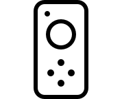 Black outline icon of Remote controller