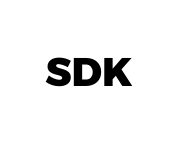 black text SDK icon