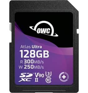 OWC 128GB Atlas Ultra SDXC UHS-II V90 Memory Card